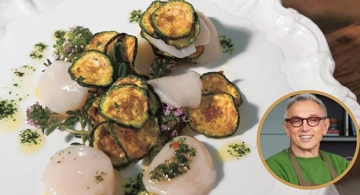 Zucchine alla scapece e capesante Barbieri