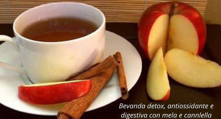 Bevanda detox mela e cannella