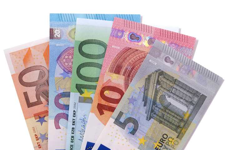 Delle banconote in euro