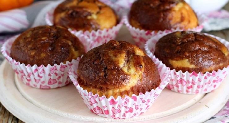 Muffin vaniglia e cioccolato facili