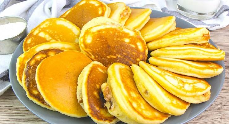 Pancake solo con banana e uova