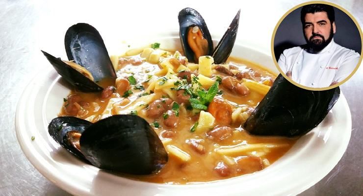 Pasta fagioli e cozze di Cannavacciuolo