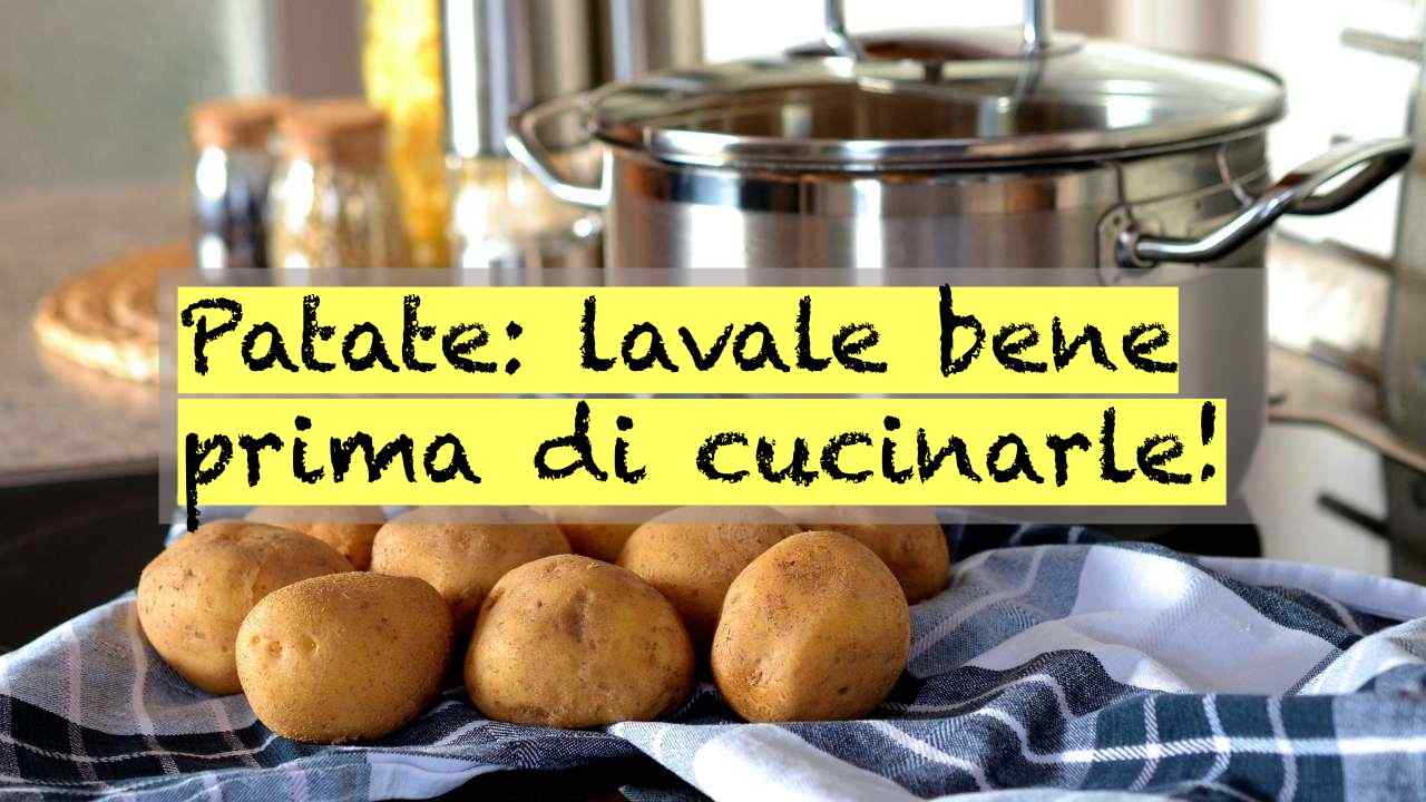 lavare patate