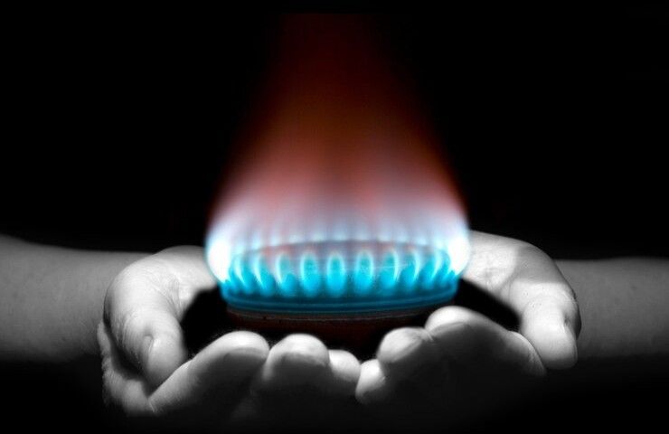 Rappresentazione del gas in casa