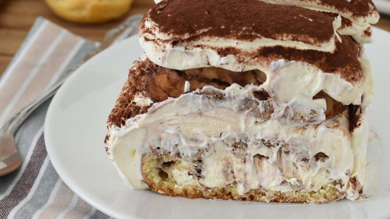 Tiramisù light alla crema 100 Kcal