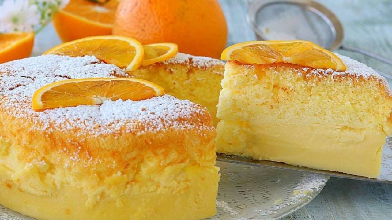 Torta succo di arancia e yogurt light 190 Kcal
