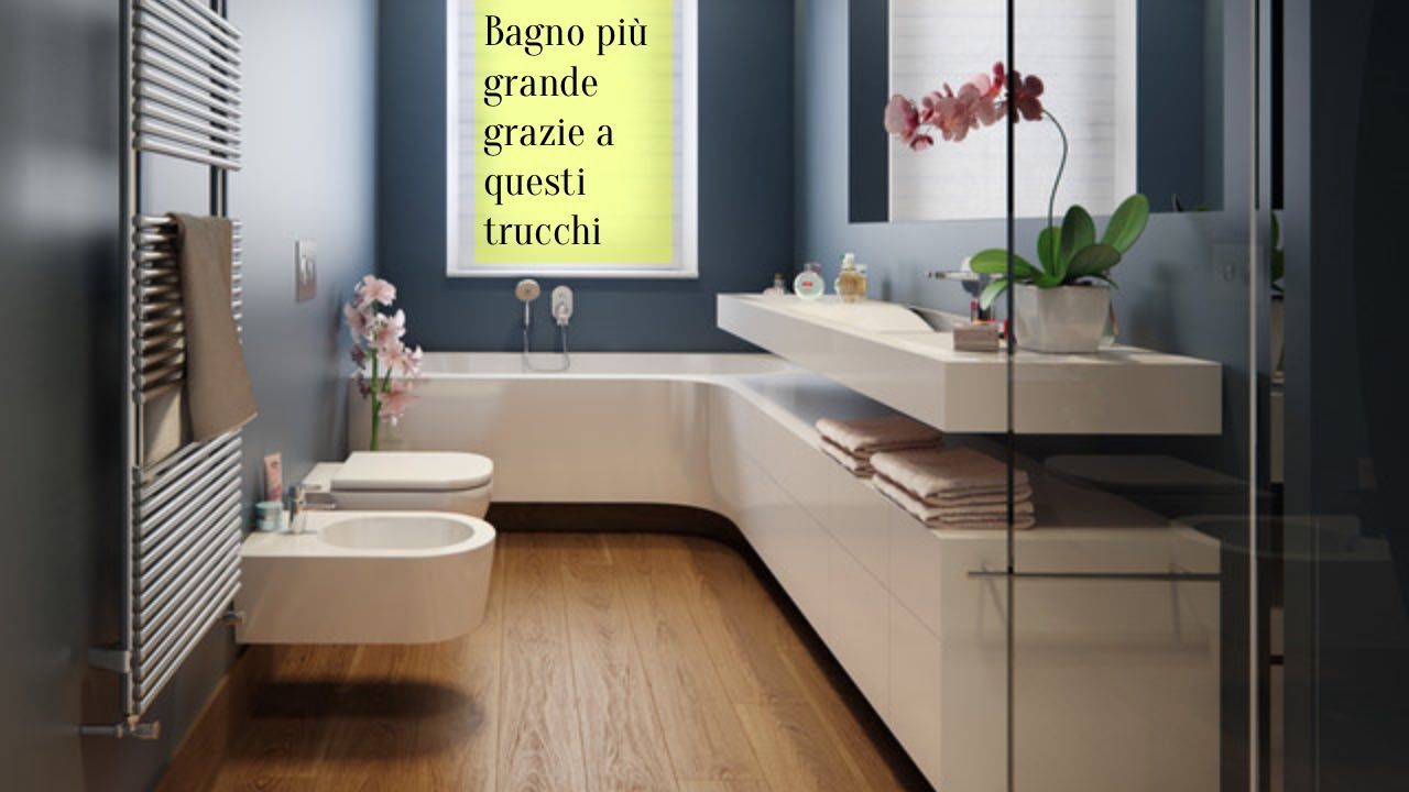 bagno piccolo trucchi più grande