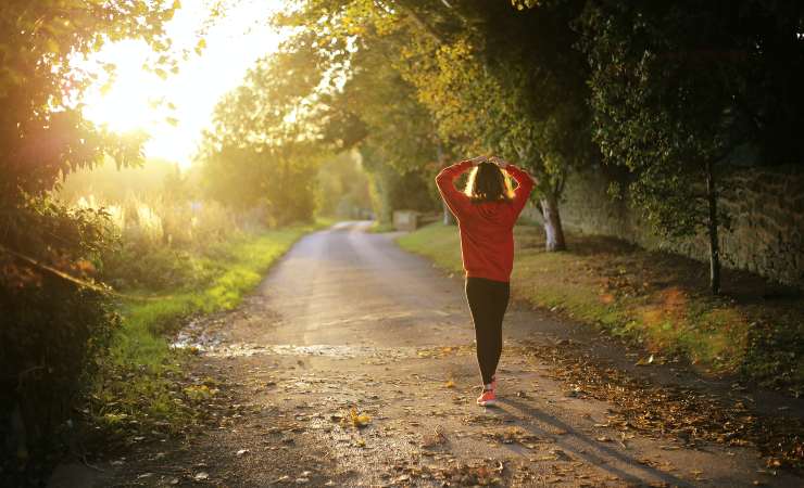 Camminare nella natura benefici