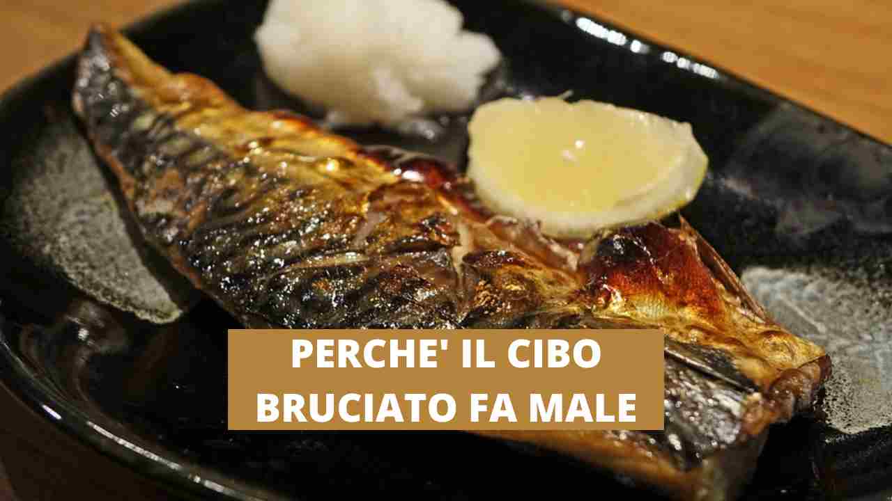 cibo cancerogeno cottura bruciato acrilammide punto di fumo fa male