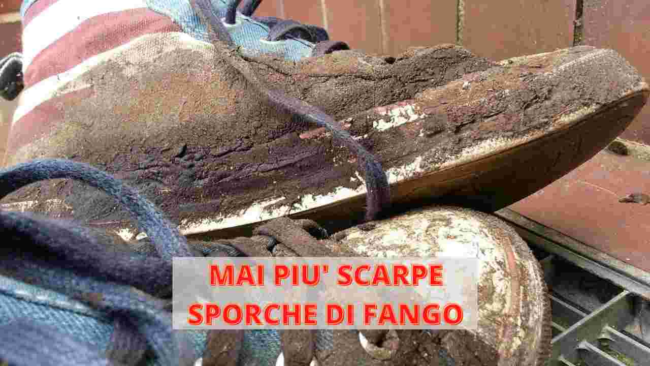 Togliere il fango dalle scarpe come fare metodi trucchi