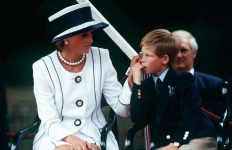 Diana ed un Harry ai tempi bambino