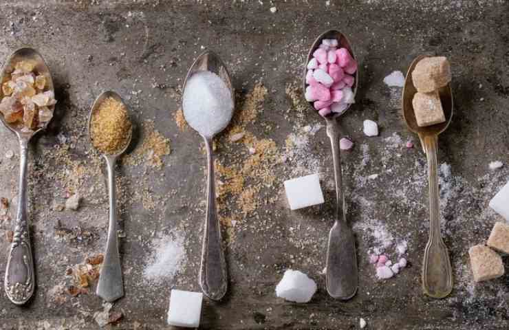Diversi tipi di zucchero