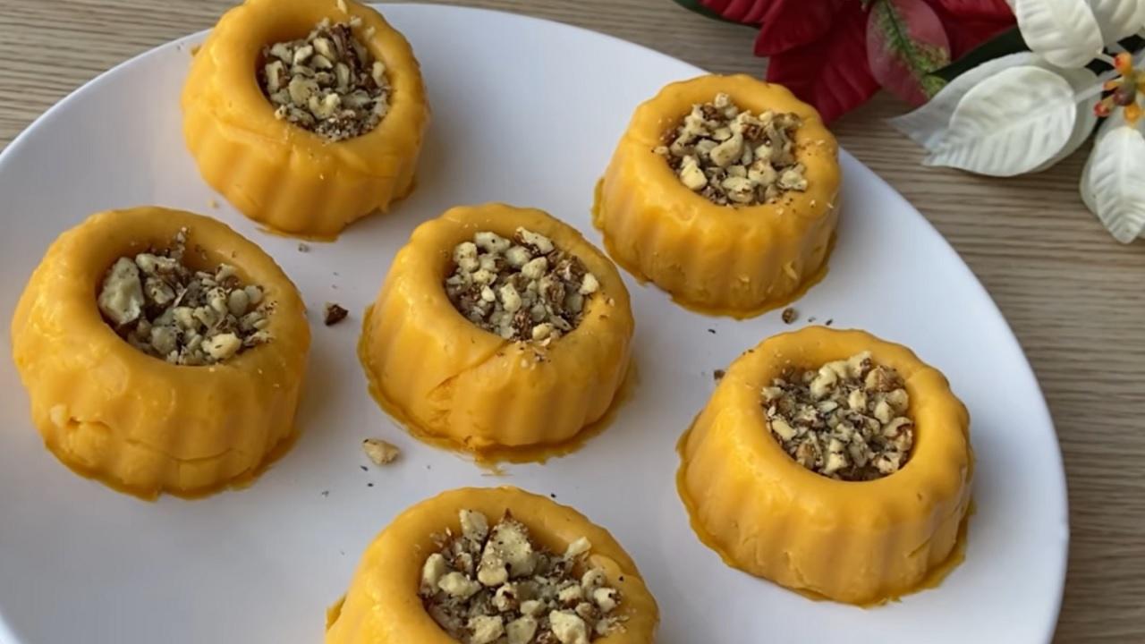 Dolcetti cremosi di latte e zucca 80 calorie