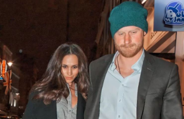 La Markle e Harry in pubblico