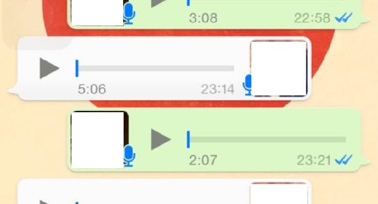 Messaggi vocali WhatsApp ascoltarli prima di inviarli