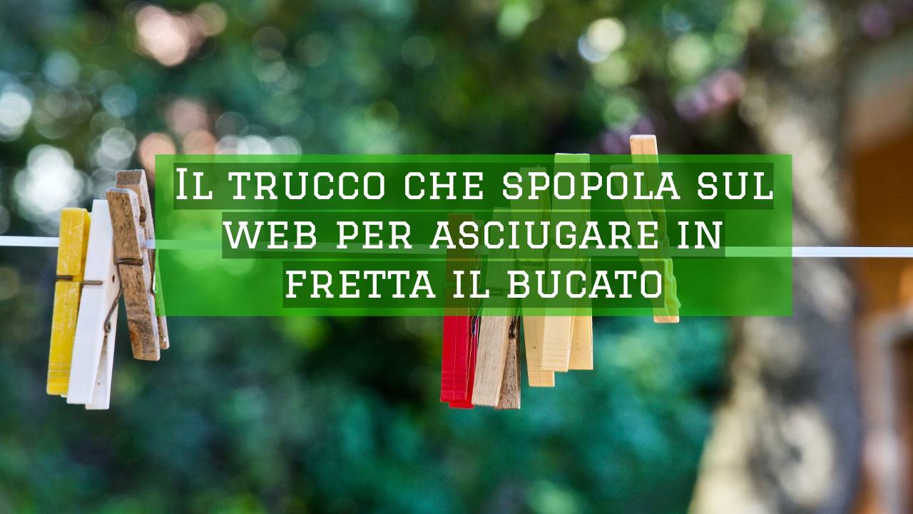 asciugare bucato trucco