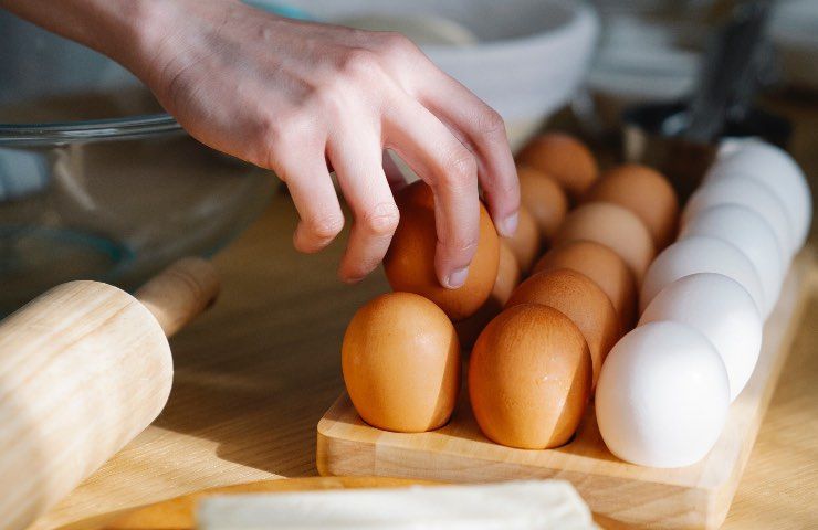 mangiare un uovo