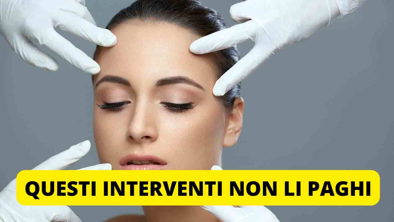 interventi chirurgia estetica gratis mutua asl
