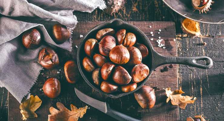 Sbucciare velocemente le castagne