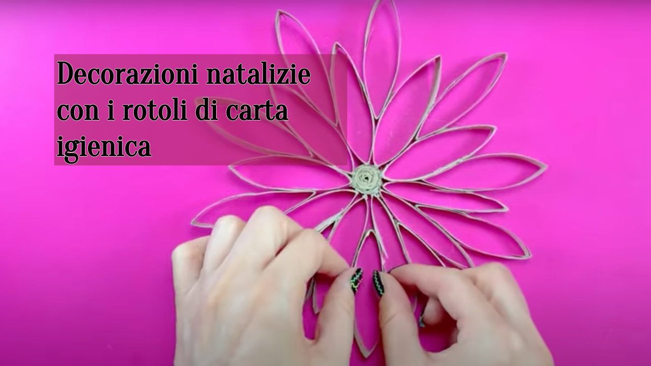 decorazione natalizie carta igienica