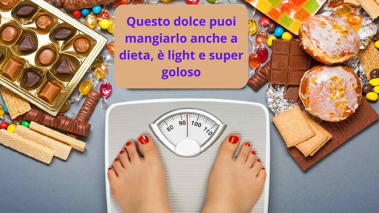 Dolce light e goloso concesso a dieta