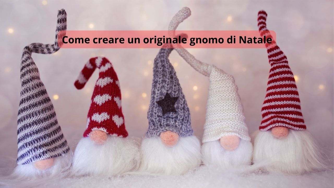 gnomo natalizio fai da te