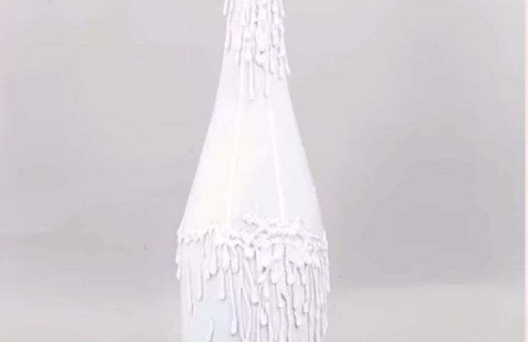 Bottiglie Natale effetto ghiaccio