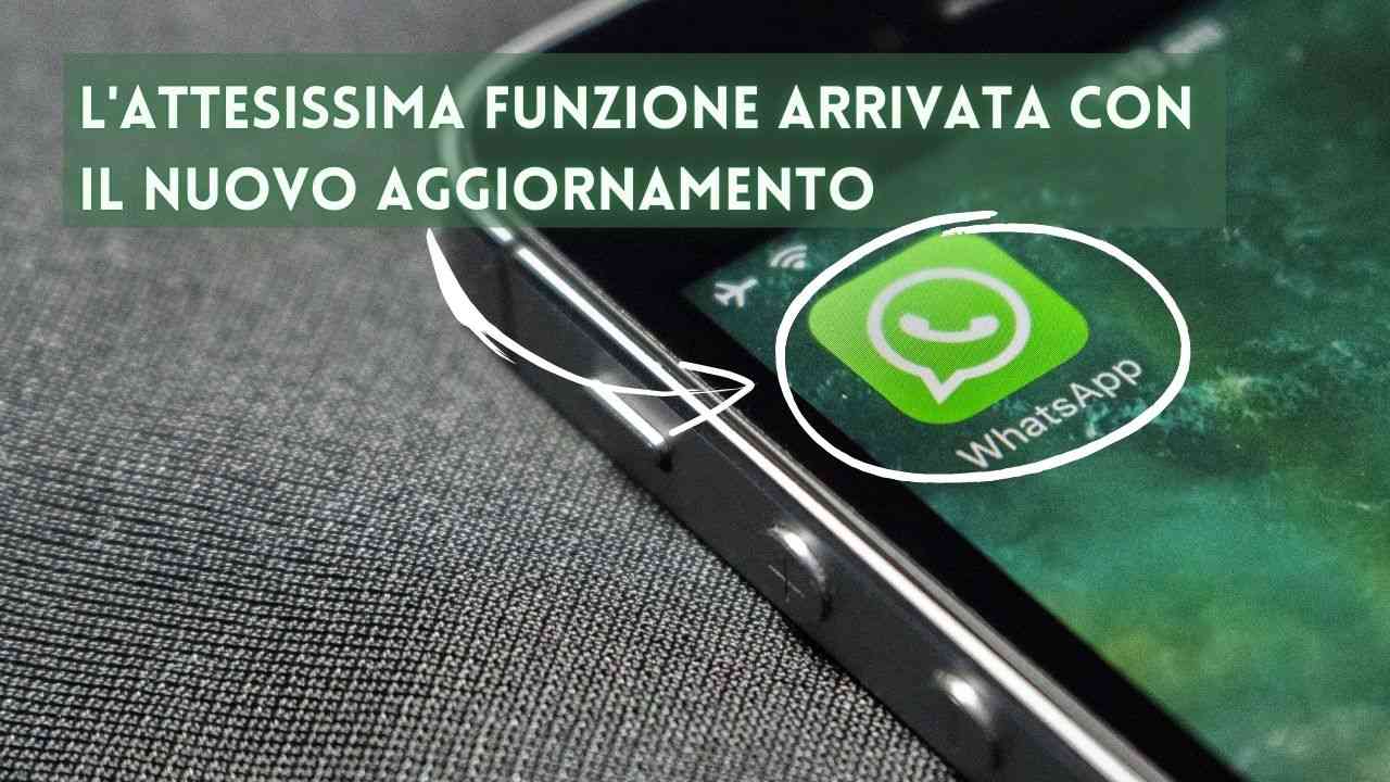 whatsapp nuovo aggiornamento