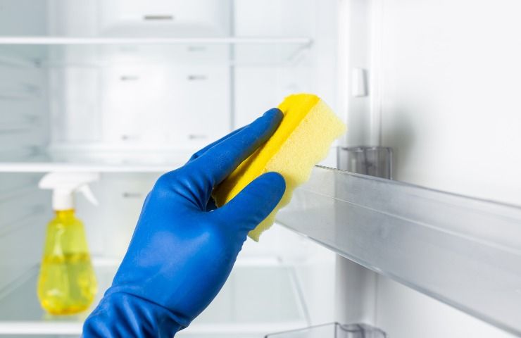 Pulire il frigo ingiallito