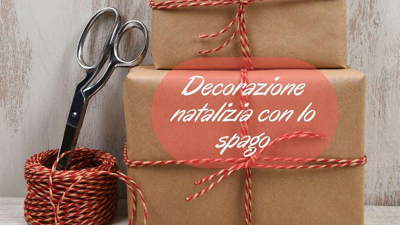 decorazioni natalizie spago