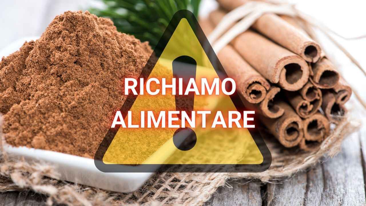 richiamo alimentare cannella