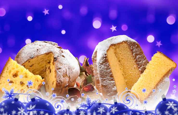 Un panettone ed un pandoro