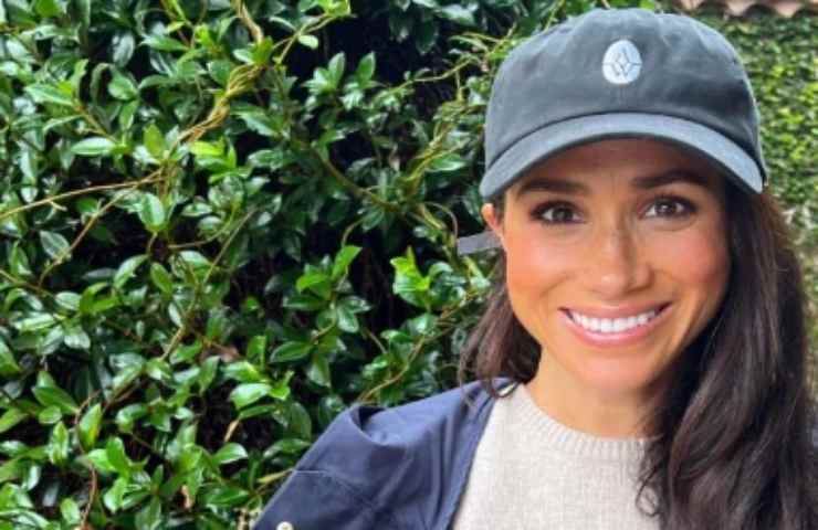 Un primo piano di Meghan Markle