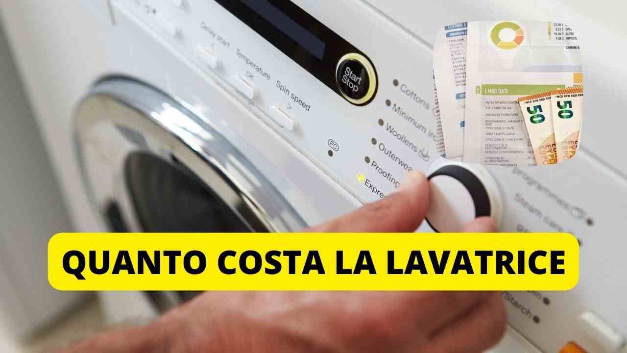 quanto costa un lavaggio in lavatrice bolletta consumi