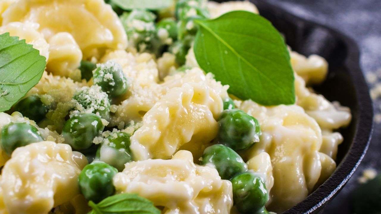 pasta e piselli ricetta