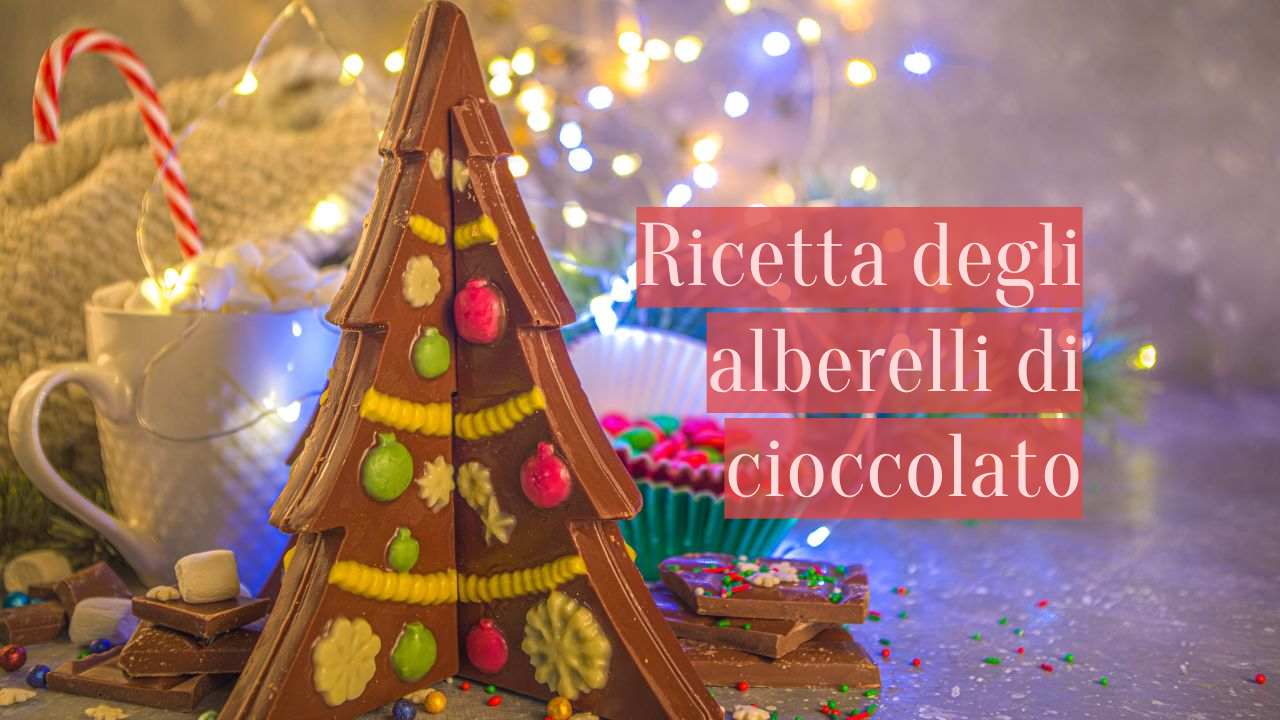 ricetta alberelli Natale cioccolato