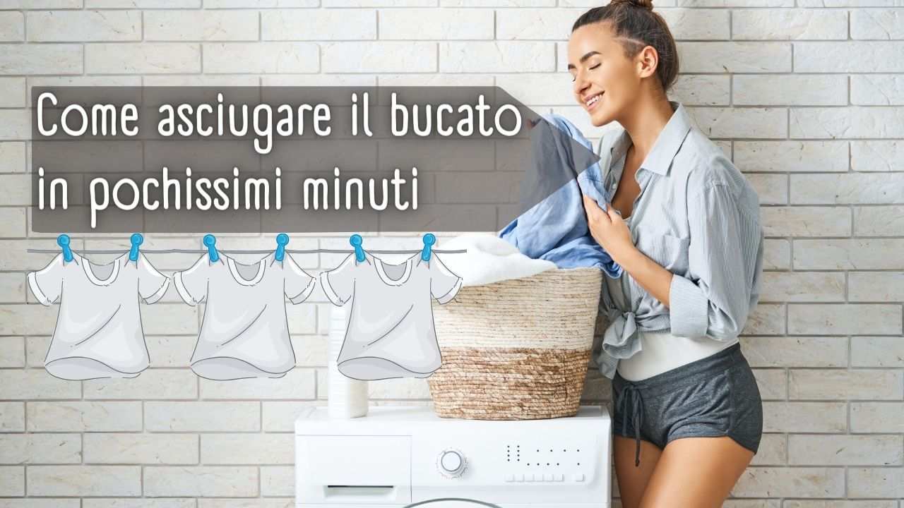 asciugare bucato in casa