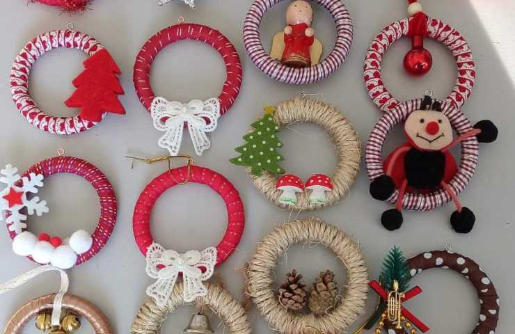 decorazioni Natale anelli tende