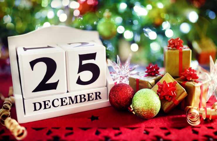 Il 25 dicembre su un calendario mobile