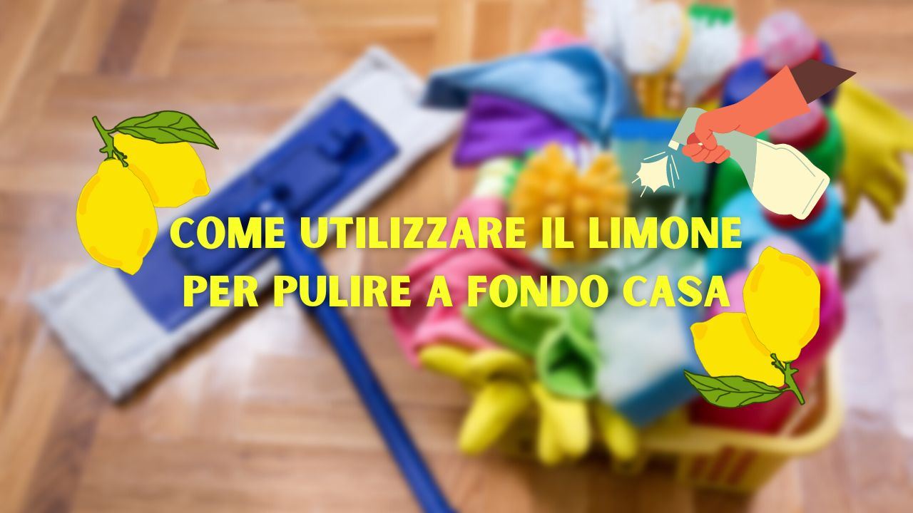 pulire casa limone