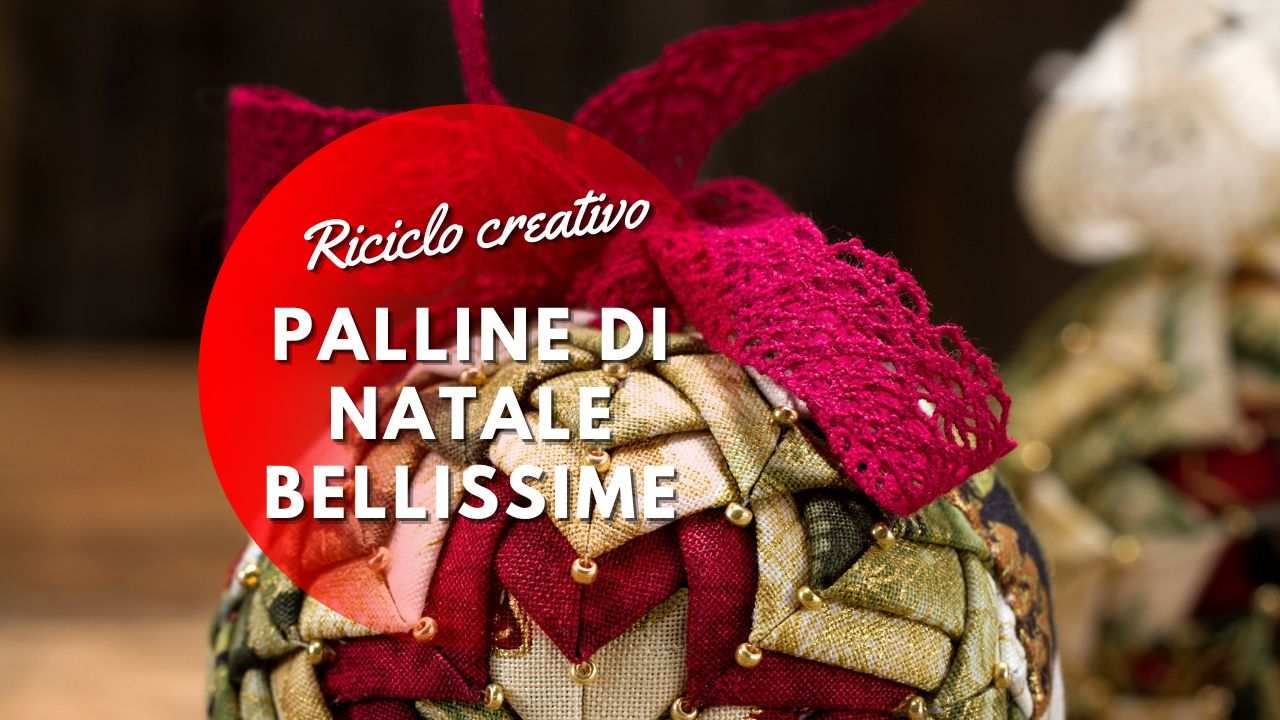 palline Natale riciclo creativo