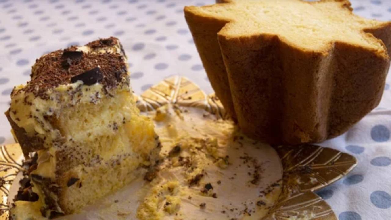 Pandoro farcito con crema deliziosa