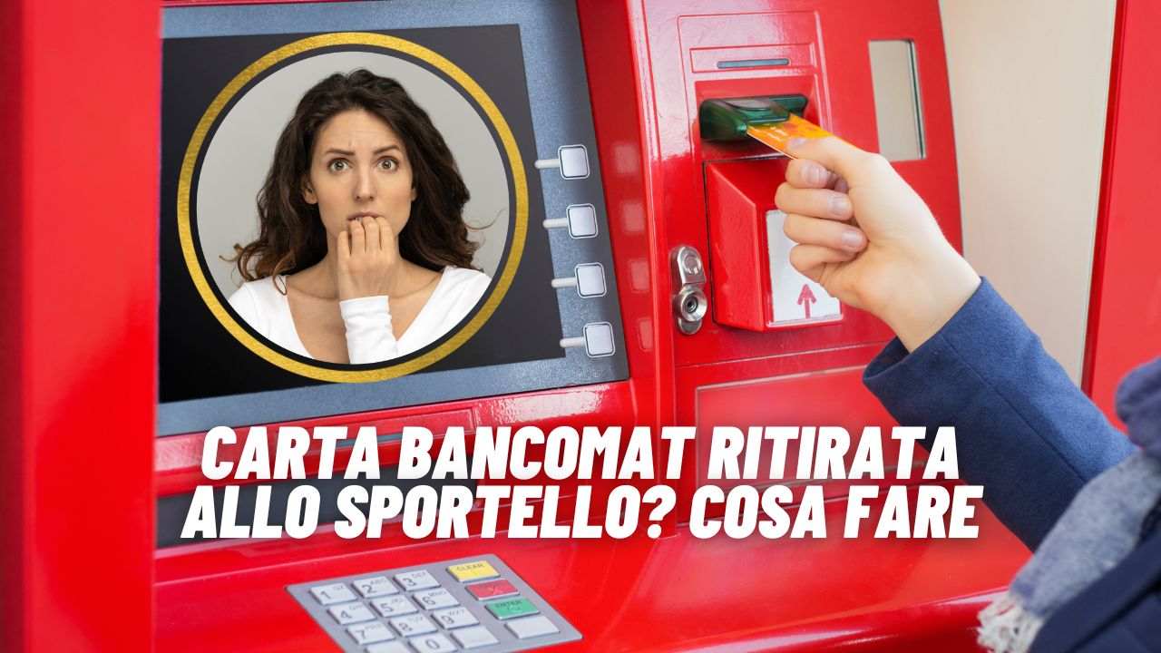 carta ritirata prelievo bancomat