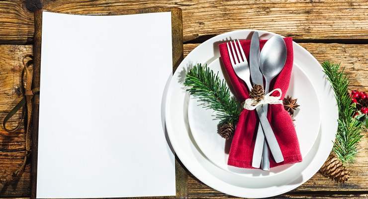 economico menu pranzo di Natale