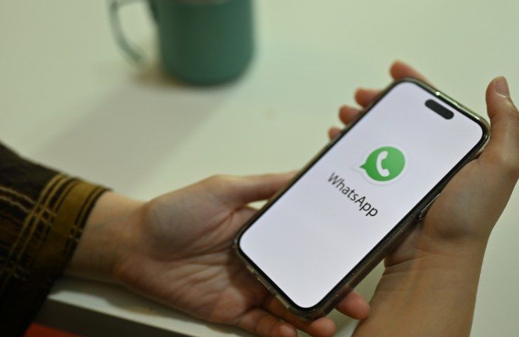 Una schermata di accesso a Whatsapp