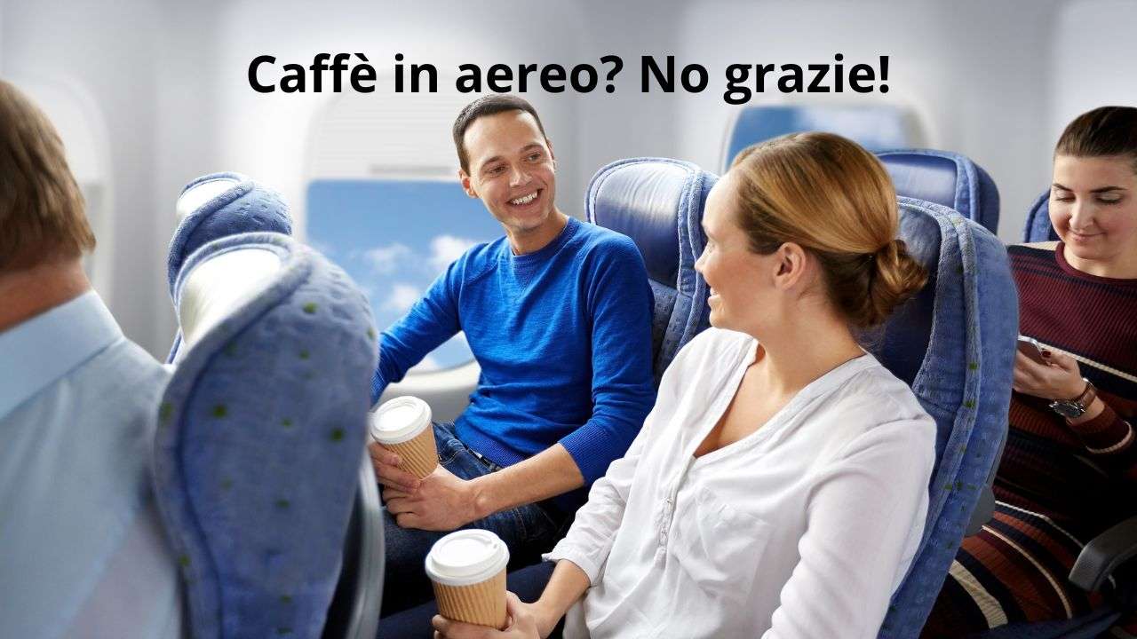 prendere caffè aereo