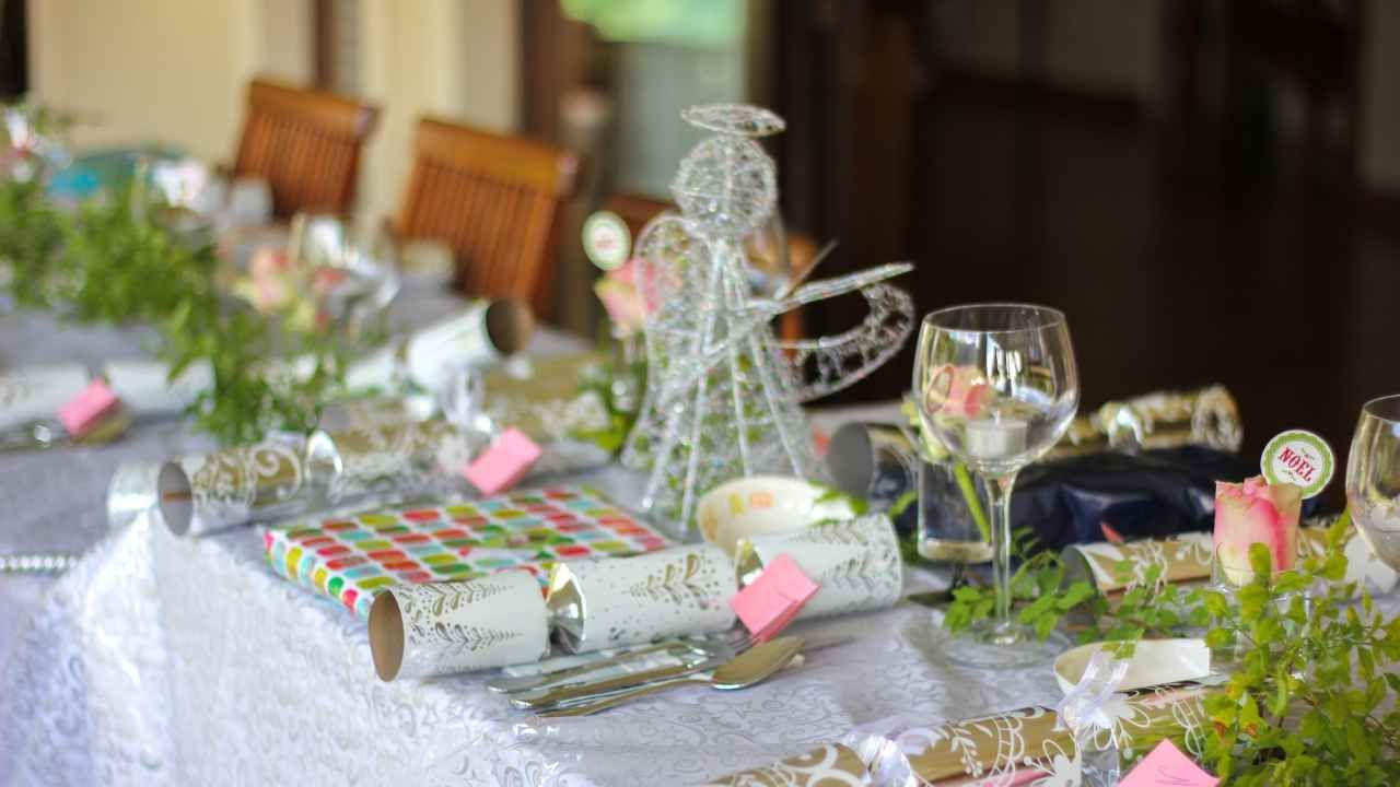 decorare tavola natale
