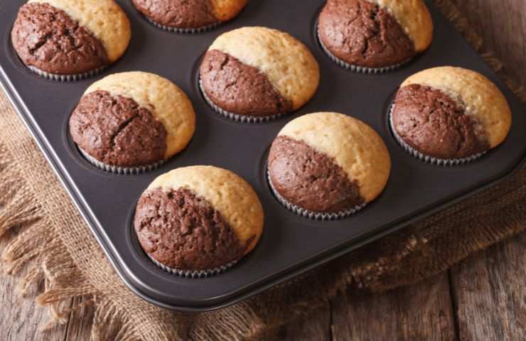 cioccolato e vaniglia muffin