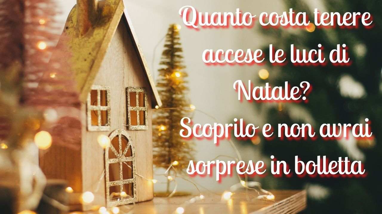 quanto costa accendere le luci di Natale