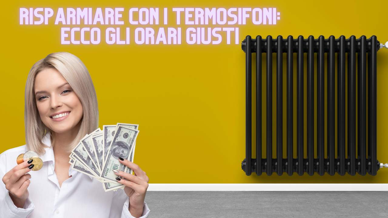 risparmiare gas termosifoni